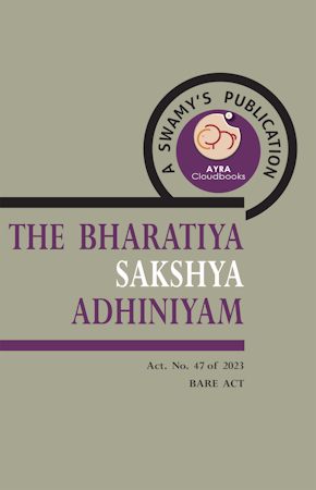 THE BHARATIYA SAKSHYA ADHINIYAM, 2023 cover