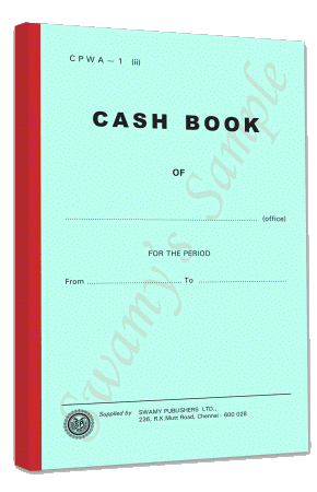 CPWA-1 CASH BOOK 100 FS. cover