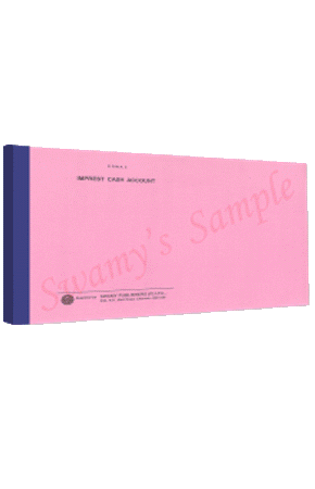CPWA-2 IMPREST CASH ACCT. BOOK cover