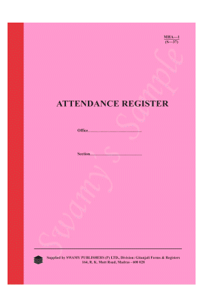 S-37 ATTENDANCE REGR.-BIG cover
