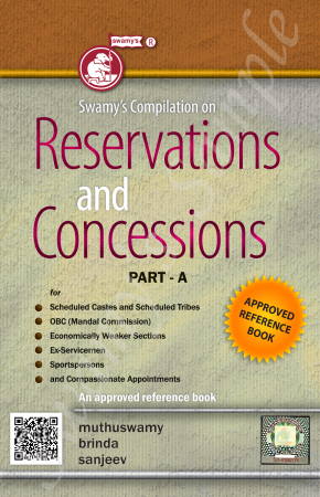 RESERVATIONS AND CONCESSIONS PART A cover