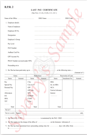 RPR-2 LAST PAY CERTIFICATE cover
