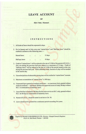 LEAVE ACCOUNT FORM cover