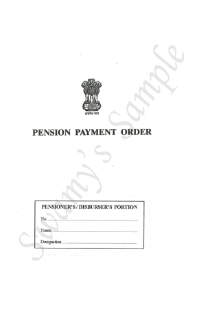 PPO  PENSIONER'S/DISBURERS'S COPY (BI-WHITE) cover