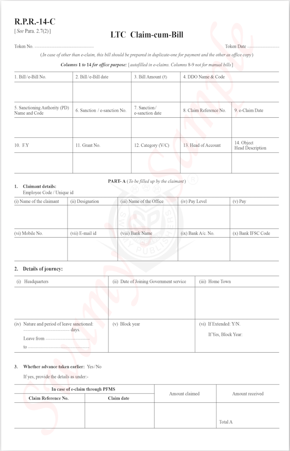 RPR-14C/TR-25 T A BILL LTC (100) cover