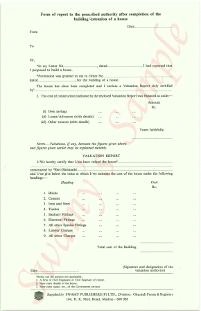 FORM OF REPORT cover