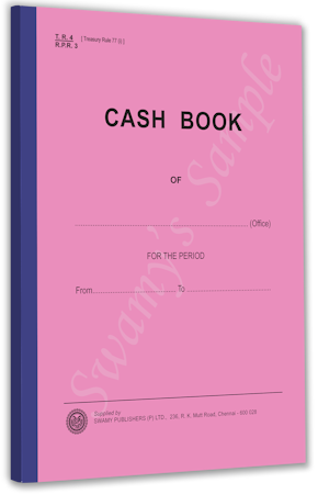 RPR-3/TR-4 CASH BOOK 100 FS. cover