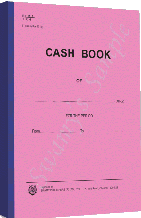 RPR-3/TR-4 CASH BOOK 200 FS. cover