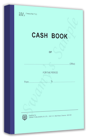 RPR-3 /TR-4 CASH BOOK 300 FS. cover
