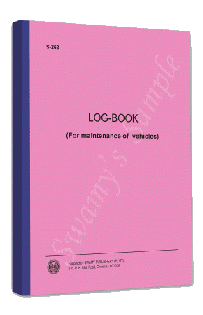 S-263 LOG BOOK 200 FS. cover