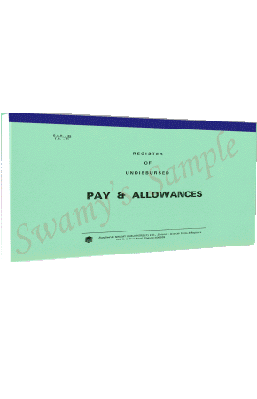 GAR-25/TR-71 UNDISB. PAY& ALLOW.200F cover