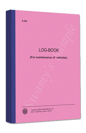S- 263 LOG BOOK 300 FS. cover
