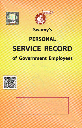 SWAMY'S PERSONAL SERVICE RECORD cover