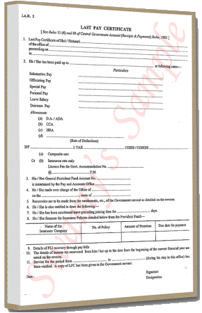 GAR-2 LAST PAY CERTIFICATE (PER 100) cover