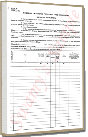 GAR-41/TR-56 SCH. OF GPF DEDCT. (100) cover