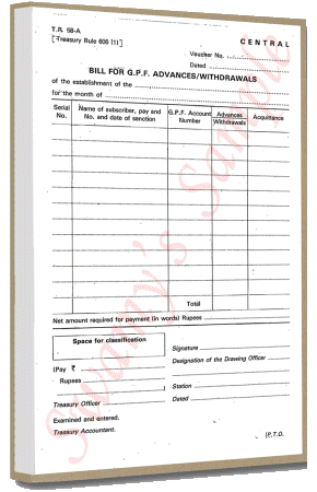 TR-58A GPF ADVANCES/WITHDRAW. (100) cover