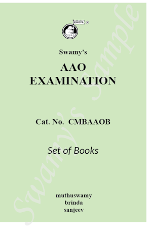 SWAMYS APPROVED BOOKS FOR LDCE AAO cover