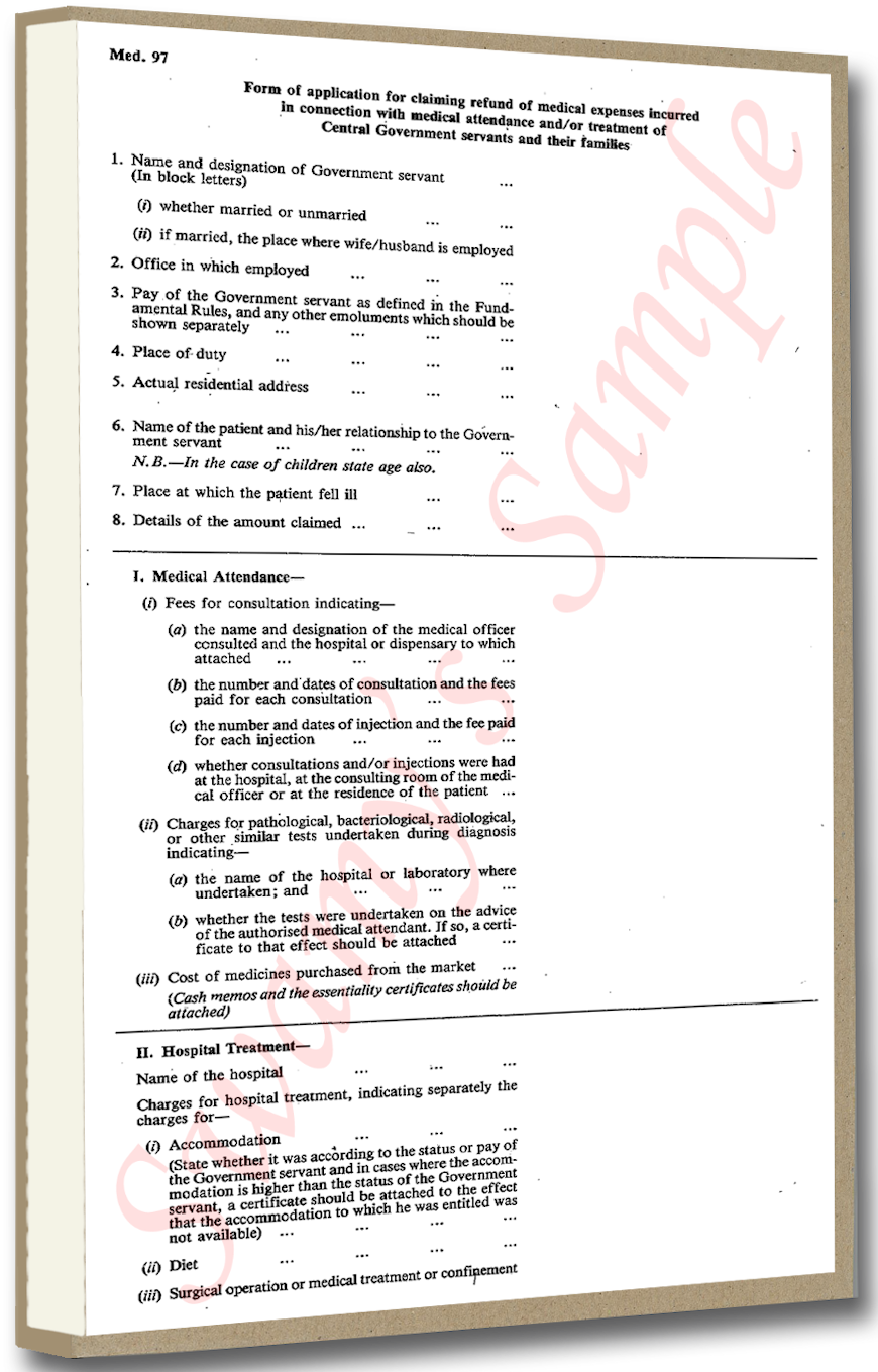 MED-97 MED. REIMB - AMA & HOSPITAL (100) cover