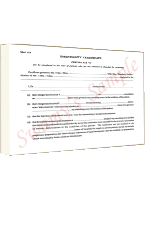MED-103 ESSENTIALITY CERT.  (100) cover