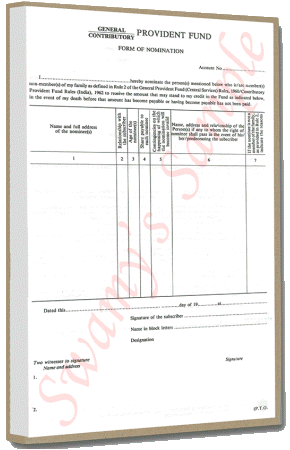 GPF/CPF NOMINATION FORM (100) cover