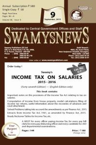 SWAMYS NEWS - SEPTEMBER cover