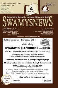 SWAMYS NEWS - APRIL cover