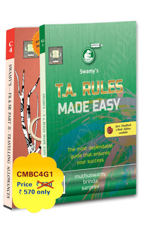 SWAMYS FRSR PART - II TA RULES (2025) & TA RULES MADE EASY (2026) cover