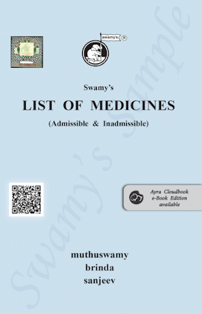 SWAMYS LIST OF MEDICINES cover