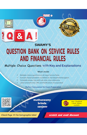 SWAMYS QUESTION BANK ON SERVICE RULES AND FINANCIAL RULES cover