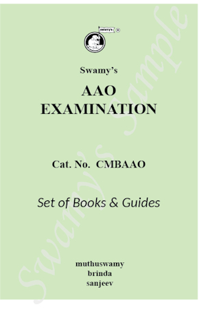 SWAMYS BOOKS AND GUIDES FOR  AAO EXAM cover