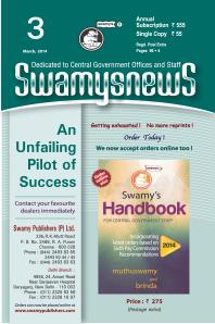 SWAMYS NEWS - MARCH cover