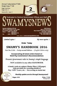 SWAMYS NEWS - FEBRUARY cover