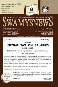 SWAMYS NEWS - AUGUST cover