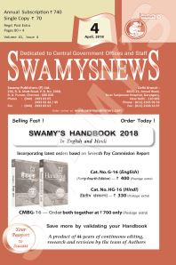 SWAMYS NEWS - APRIL cover