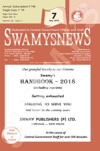 SWAMYS NEWS - JULY cover