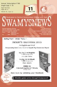 SWAMYS NEWS - NOVEMBER cover