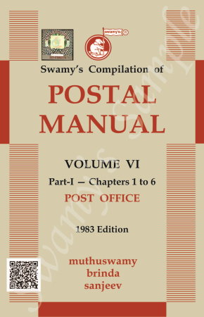 SWAMYS POSTAL MANUAL VOL.VI - PART I Chapters 1 to 6 cover