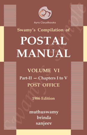 POSTAL MANUAL, VOL. VI, PART II - POST OFFICE cover